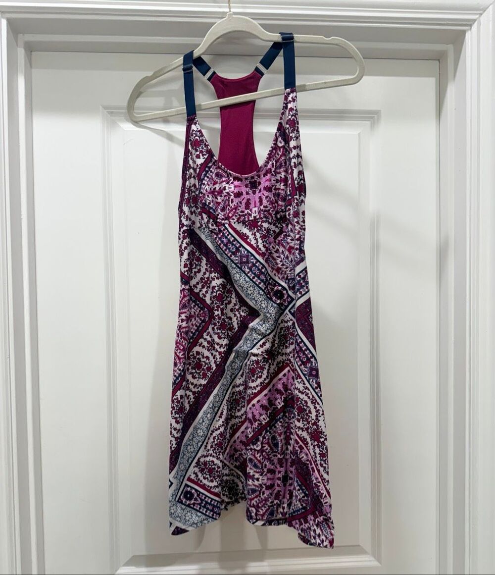 Secret Treasures Floral Print V-Neck Racerback Sleeveless Midi Dress Size S